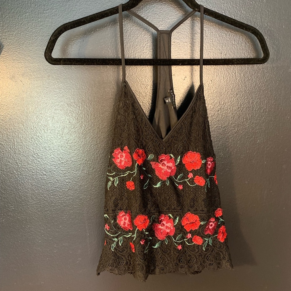 Express Lace Crop Tank
